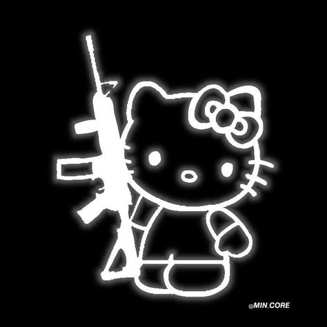 Hello kitty y2k Black, Hello Kitty, Black Background, Kitty, White