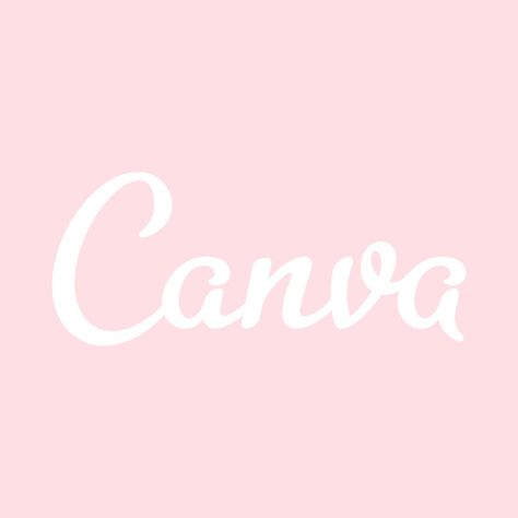 Aesthetic Pink Iphone App Icons, Canva Pink Icon, Canva Icon Aesthetic, Cute Pink App Icons, Pink Iphone Icons, App Icon Design Pink, Canva App Icon, Cute Apps, Canva Icon