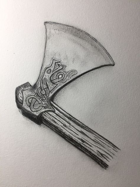 20 December 2016 Viking axe. Ax Tattoo, Norse Tattoo, Viking Tattoos, Axes, Wood Burning, Vikings, Tatting, Tattoo Ideas, Abstract Artwork