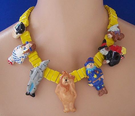 Weird Necklace, Handmade Adjustable Novelty Necklace, Clown Core Jewelry, Handmade Novelty Adjustable Necklace, Funky Colorful Beads Necklace Gift, Toy Necklace, Kitschy Necklaces, Weird Jewelry, Beaded Necklace Diy