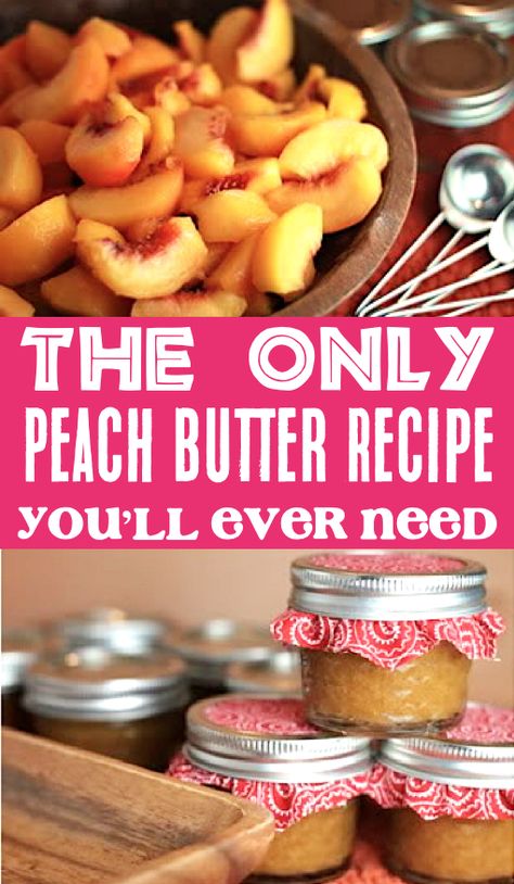 Crockpot Peach Butter, Crockpot Peach Butter Recipe, Peach Recipes Breakfast, Peach Butter Recipe, Breakfast Crockpot, Desserts Oreo, Flavored Butter Recipes, Butter Recipes Homemade, Fresh Peach Recipes