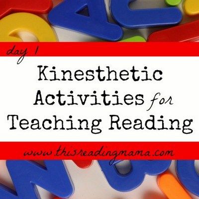 Kinesthetic Activities for Teaching Reading | This Reading Mama http://thisreadingmama.com/day-1-kinesthetic-activities-for-teaching-reading/ Kinesthetic Learner, Multisensory Teaching, Auditory Learners, Kinesthetic Learning, Multisensory Activities, Preschool Literacy, Struggling Readers, Reading Instruction, Teaching Literacy