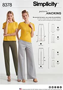 Amazon.com: Simplicity Creative Patterns Sewing Pattern Sportswear, XXS/XS/S/M/L/XL/XXL : Arts, Crafts & Sewing Elastic Waist Pants Pattern, Sewing Pants, Pattern Hack, Trendy Sewing, Pants Sewing Pattern, Paper Sewing Patterns, Womens Sewing Patterns, How To Hem Pants, Simplicity Sewing