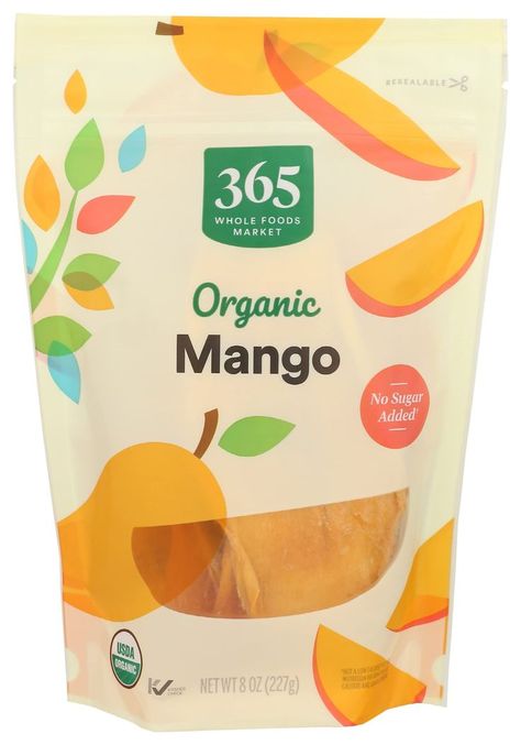 365 by Whole Foods Market, Mango Slices Organic, 8 Ounce 365 Whole Foods Products, 365 Whole Foods Market, Whole Foods Products, Mango Slices, Packaged Food, Kids Food, Whole Foods Market, Whole Foods, Gourmet Food