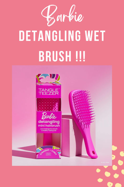 Tangle Teezer x Barbie Ultimate Detangling Wet Brush, Totally Pink and Totally Barbie 😍😍 Natural Hair Routine, Tangle Teezer, Detangling Brush, Wet Brush, Herbs For Health, Hair Routine, Hair Routines, Small Hands, Dry Hair