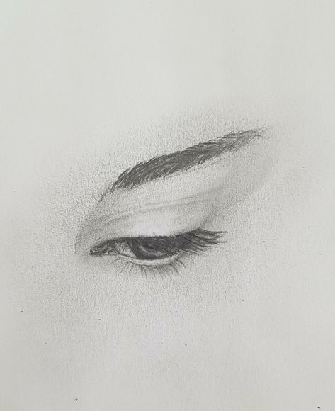 Closed Eye Drawing, Human Face Sketch, Eye Pencil Drawing, Eyes Looking Down, Healthy Woman, Realistic Eye Drawing, Pencil Portrait Drawing, Drawing Eyes, Eye Sketch