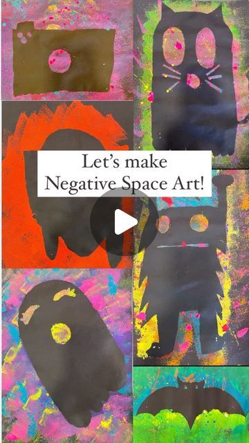 Collage Elementary Art, Positive And Negative Space Art, Negative Space Art, Positive And Negative Space, Art Lessons For Kids, Holiday Craft, Empty Spaces, Craft Classes, Positive And Negative