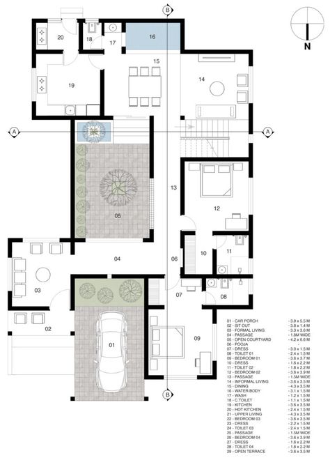 Residence Plan Architecture Design, Architectural Drawings Plan, Residence Plan Architecture, Home Layout Plans, I2a Architects, House Plans Sketch, View House Plans, Residence Plan, Studio Plan