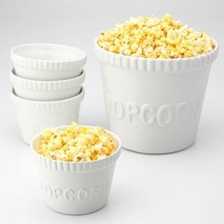 Popcorn Set....  target.com $29.99 Popcorn Bowls, Popcorn Containers, Chip And Dip Sets, Your Next Movie, Popcorn Bowl, Theater Room, Movie Room, Wedding Registry, Better Homes And Gardens