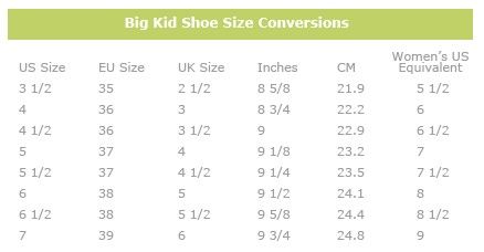 Women's to Big Kid's shoes size conversion chart. Save money by buying Big Kids shoes! Shoe Size Chart Women, Ss Ig, Kids Fashion Magazine, Shoe Chart, Shoe Size Chart Kids, Baby Shoe Sizes, Youth Shoes, The Krazy Coupon Lady, Minimalist Shoes