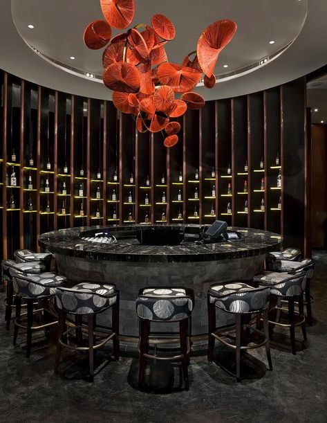 Interview - Andre Fu | spabusiness.com Chinese Restaurant Interior, Luxury Bar Design, Luxurious Bar, Stand Feria, Bar Interior Design, Luxury Bar, Interior Luxury, Luxury Restaurant, Restaurant Lighting