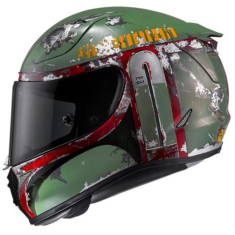 Boba Fett Motorcycle Helmet Custom Dirt Bike, Hjc Helmets, Boba Fett Helmet, Dirt Bike Helmets, Мотоциклы Harley Davidson, Motorcycle Riding Gear, Cool Motorcycle Helmets, Custom Motorcycle Helmets, Bike Helmets