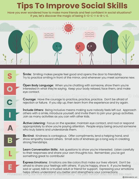 Tips To Improve Social Skills Handout for Kids and Teens Improve Social Skills, Social Emotional Activities, Counseling Kids, Social Emotional Learning Activities, Social Skills Activities, School Climate, Teaching Social Skills, Social Well Being, Social Emotional Skills