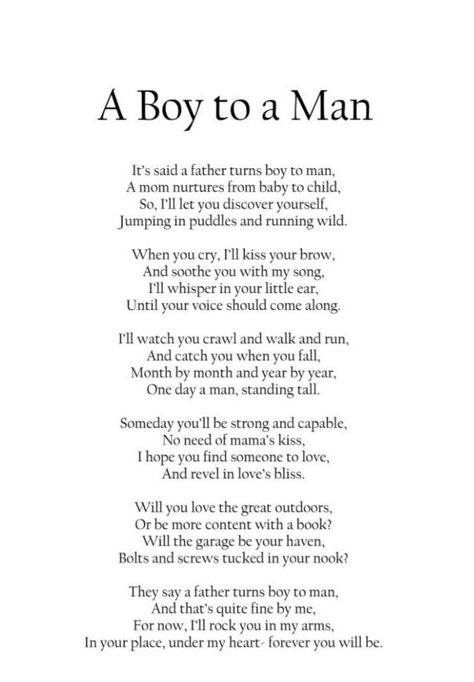 This is a poem I wrote for my son in the middle of the night and reminiscing about the day. I was imaging who he would be one day while I reminisced him playing with his father and watching him share his first giggles with us. Have a new mom in your life? Or know a mom with a son? It would make a great gift for any new moms or moms with young boys! Available in PDF digital format.  (A4 size 8.27" x 11.69") All words and poems are my own and are not intended for further use. This product is copyr To My Son From Mom Quotes, Poem For Son From Mom, Poem To Son From Mom, Inspiring Quotes For Son, Poems For Sons From Mom, Love My Son Quotes Being A Mom, Letter To My Son From Mom Life, Sons Quotes From Mom Raising Boys, Quotes To My Son From Mom