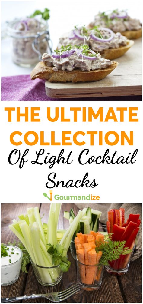 You can have your cocktail hour and beach body, too! Here are the best light cocktail snacks to keep your fab figure without deprivation. #snacks #appetizers #fingerfood #recipes #cocktailparty #entertaining #hosting Snacks To Serve With Cocktails, Fingerfood Recipes, Cocktail Snacks, Happy Hour Appetizers, Light Cocktails, Easy To Make Snacks, Healthy Cocktails, Snacks Appetizers, Cocktail Night