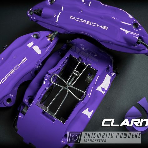 Brake Caliper Paint Ideas, Purple Porsche, Painted Calipers, Purple Brake Calipers, Caliper Paint, Rs 5, Jeep Wrangler Accessories, Wrangler Accessories, Car Personalization