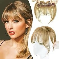 Hair Wispy Bangs, Clip On Bangs, Faux Bangs, Clip In Bangs, Fake Bangs, Human Hair Clip Ins, Bright Blonde, Texturizer On Natural Hair, Wispy Bangs