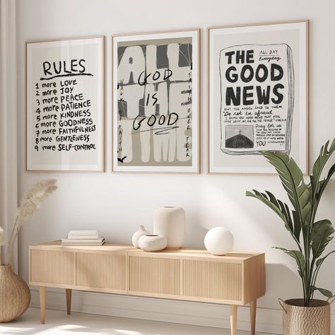 Modern Christian Art, Aesthetic Christian, Youth Room, Fruit Of The Spirit, Scripture Art, Art Bundle, Apartment Room, Christian Wall Art, Christian Art