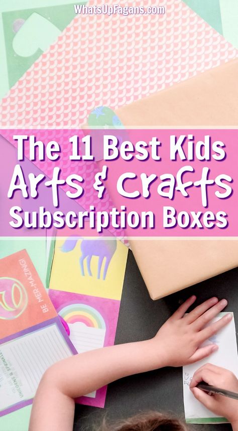 Art Subscription Boxes, Diy Subscription Box, Arts And Crafts Box, Craft Box Subscription, Kids Activities At Home, Subscriptions For Kids, Subscription Boxes For Kids, Amazing Crafts, Pinterest Group