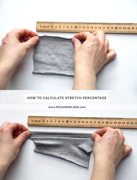 How to calculate Stretch Percentage and why you need to! Maternity Patterns, Serger Sewing, Knit Fabrics, Sewing Fabrics, Free Print, Couture Sewing, Sewing Lessons, Love Sewing, Sewing Tips