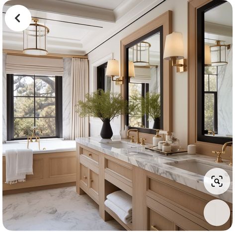 Master En Suite Bathroom, Organic Modern Bathrooms, Aesthetic Powder Room, Master Bath Remodel Ideas 2024, Luxury Bathroom Ideas Master Suite, Organic Modern Bathroom Design, Ensuite Bathroom Ideas, Primary Bathroom Ideas, Organic Homes