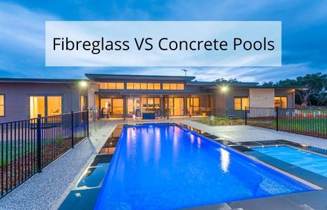 Why choose a fibreglass pool over a concrete pool? Maintenance is also important when you are comparing concrete vs fibreglass pools. Fibreglass Pool, Blue Haven Pools, Concrete Pools, Swimming Pool Construction, Fiberglass Swimming Pools, Cool Swimming Pools, Concrete Pool, Fiberglass Pools, Pool Construction