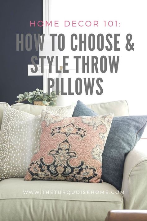 Throw Pillows For Sofa Living Rooms, Throw Pillows For Sofa, How To Decorate With Throw Pillows, How To Choose Pillows For Couch, How To Style Couch Pillows, Sofa Pillows Ideas Living Rooms, Couch Throw Pillows Ideas, Hot Pink Throw Pillows, Meet The Author