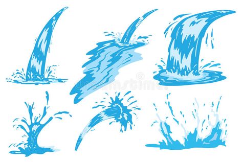 Spray Vector, Draw Water, Childhood Art, Visual Literacy, Water Illustration, Water Drawing, About Water, Fish Patterns, Water Spray