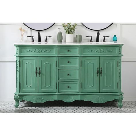 Mint Bathroom, Exterior Ceiling Fans, Vanity Ideas, White Marble Countertops, Double Bathroom, Office Bathroom, Double Bathroom Vanity, Relaxing Bath, Bathroom Vanity Set