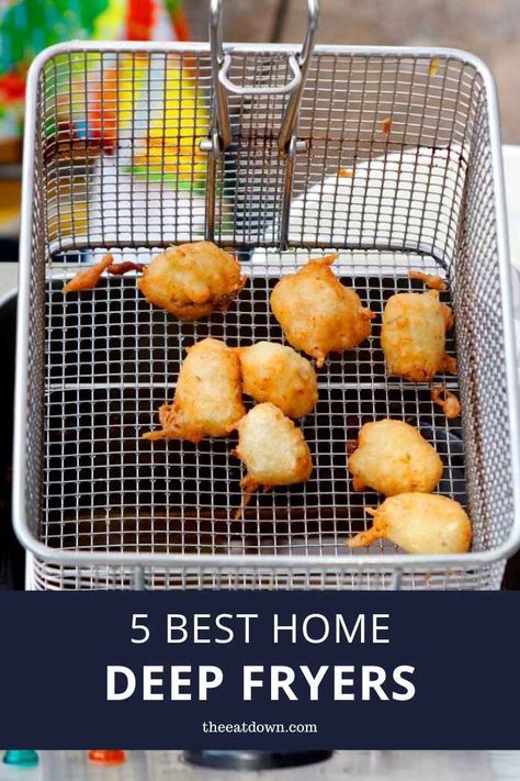 5 Best Deep Fryers of 2020 [Reviewed & Rated] | Deep Fryers #kitchen #cooking #food #kitchengadgets #deepfryers Falafel Fritters, Sous Vide Chicken Wings, Deep Frier, Deep Fryer Recipes, Best Deep Fryer, Sous Vide Chicken, Deep Fat Fryer, Deep Fryers, Deep Fry