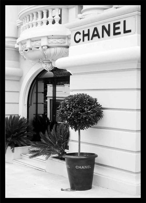 Chanel Fashion Boutique – The Art Mansion Chanel Wallpapers, Chanel Wall Art, Photo Polaroid, Paris Canvas, Black And White Photo Wall, Bedroom Wall Collage, Paper Towns, Black And White Picture Wall, Chanel Store