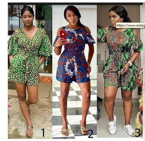 Trending Ankara Styles, Short Jumpsuits For Women, Yakoema Fashion, Ankara Styles For Ladies, African Print Jumpsuit, Kitenge Fashion, Ankara Dress Designs, Ankara Short, African Designs