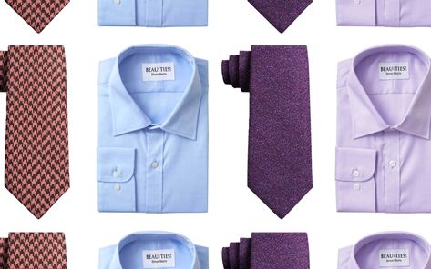 How to Match Ties with Shirts: a Visual Guide for 2020 | SPY Male Fashion Advice, Shirts Mens Fashion, Mens Ties Crafts, Mens Shirt And Tie, Shirt Tie Combo, Black Suede Dress, Groom Suit Grey, Shirt And Tie Combinations, Solid Dress Shirt