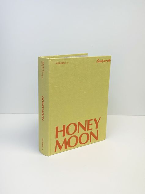 Introducing our "Honey Moon" Photo Album, a bold and captivating addition to any coffee table or shelf. With its vibrant design, this photo album effortlessly combines beauty and functionality. Inside, you'll discover 50 sheets (100 pages), providing ample space to preserve your precious memories. Each page can hold two 4x6 inch photographs horizontally, allowing you to showcase up to 200 photos in total. Additionally, there's dedicated memo writing space next to each pocket, allowing you to jot Wedding Book Design, Journal Names, Photo Album Ideas, Memo Writing, Moon Photo, Trendy Bride, Honey Moon, Moon Photos, Scrapbook Items