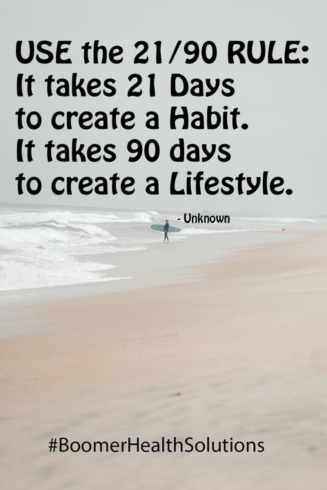 Use the 21/90 Rule: It takes 21 Days to create a Habit. It takes 90 days to create a Lifestyle. Healthy Quotes, Course In Miracles, New Perspective, 21 Days, Best Self, It Takes, Men's Style, Wise Words, Fashion Casual