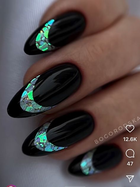 Ocean Nail Art, Stiletto Shaped Nails, French Tip Gel Nails, Opal Nails, Finger Nail Art, Nail Polish Trends, Summery Nails, Coffin Shape Nails, Nail Art Designs Videos