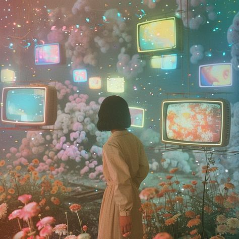 Watch Me . . . . . . . . . . . . . . #coven #vaporwave #midjourney #aiartcommunity #aiart #retroart #alternatehistory #1960s #afilmcosmos #pastelaesthetic #nostalgia #retroart #dreamyaesthetic #filmphotography #dreamcore #whimsigoth #whimiscal #dreamcore #tvshows #pastelaesthetic #barbieaesthetic #weirdart #technicolor #socialmediamarketing Void Core Aesthetic, Dreamcore Photoshoot, Dreamlike Aesthetic, Sarah Core, Dream Realm, Nostalgia Art, Dream Pop, Cool Sketches, Ethereal Art