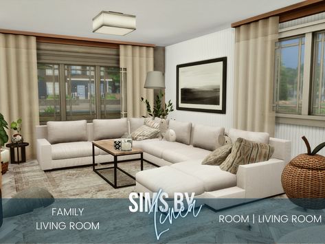 The Sims Resource - Family Living Room S4cc Furniture Living Rooms, Sims 4 Cc Farmhouse Living Room, Ts4 Cc Living Room Set, Sims 4 Cloud Couch, Sims 4 Mods Living Room, The Sims 4 Dining Room Cc, Sims 4 Mods Furniture Living Rooms, Sims 4 Cc Sofa Living Rooms, The Sims Resource Living Room