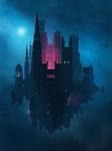 Bg Design, Castle In The Sky, Fantasy City, Fantasy Castle, Fantasy Setting, Fantasy Places, Fantasy Concept Art, Environment Design, Fantasy Inspiration