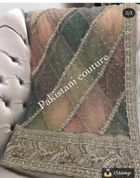 Chatapati Dupatta Design, Chatapati Dupatta, Pakistani Dupatta Designs, Pakistani Duppata, New Dupatta Designs, Fancy Dupatta Design, Chatapati Gharara, Duppattas Designs Ideas, Fancy Dupatta