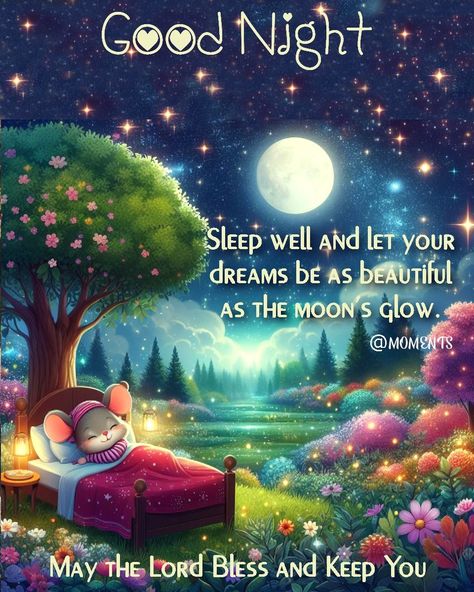 Sleep well and let dreams be as beautiful as the Moon's glow. Good Night night good night morning nights days goodnight images good night wishes good night sayings good night image good night greetings good night blessing good night positive quotes Good Night Sleep Well Images, Goodnight Blessings Sleep, Sleep Tight Good Night Greetings, Good Night Wishes Images, Good Night Positive Quotes, Sleep Well Quotes Good Night, Night Positive Quotes, Good Night Sweet Dreams Sleep Tight, Good Night Wishes Beautiful