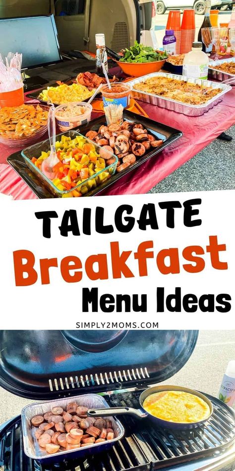 Best Tailgate Food Make Ahead, Tailgate Breakfast, Breakfast Tailgate, Breakfast Tailgate Food, Football Game Food, Tailgate Menu, Football Tailgate Food, Tailgate Party Food, Breakfast Casserole Recipes