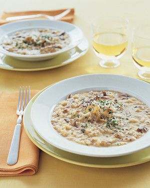 Garlic Risotto, Mushroom And Chicken, Vegetarian Recepies, Portobello Mushroom Recipes, Chicken Risotto, Vegan Stew, Garlic Puree, Vegan Mayonnaise, Garlic Mushrooms