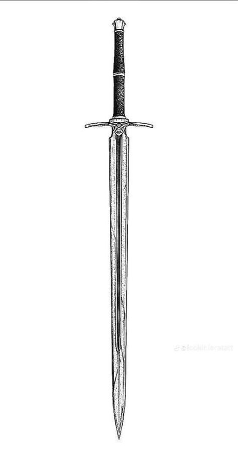 Claymore Tattoo Swords, Longsword Tattoo, Backhand Tattoos, Greatsword Tattoo, Spear Tattoo, Dark Disney Tattoo, Gothic Tattoos, Blade Tattoo, S Tattoos