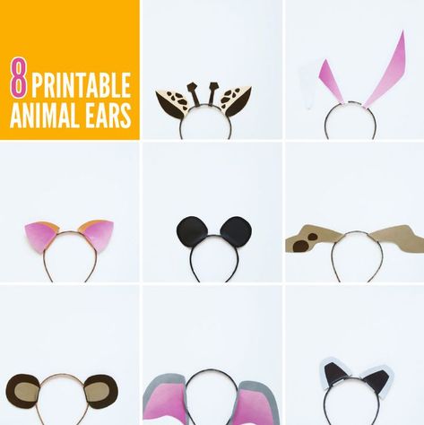 EIGHT Free Printable Animal Ears Templates via @PagingSupermom Ear Template, Printable Dog, Zoo Party, Dog Ears, Printable Animals, Animal Jam, Paper Animals, Graphic Template, Animal Masks