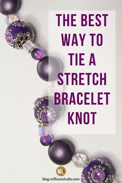 Use statement beads to build a simple but stunning stretch bracelet Stretch Bracelet Knot, Stretch Bracelets Diy, Stretch Beaded Bracelets Diy, Bracelet Knot, Bracelets Summer, Making Jewelry For Beginners, Handcrafted Beaded Jewelry, Jewelry Pakistani, Diy Armband