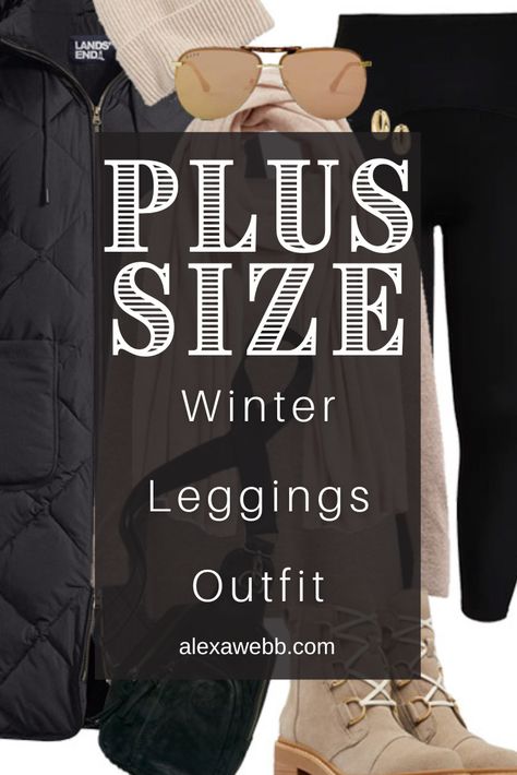 Straight Size to Plus Size - Puffer Coat - A plus size winter outfit with a trendy puffer coat or duvet coat with leggings and boots by Alexa Webb. Over 50 Womens Fashion Plus Size Winter, Winter Outfits For Big Belly Women, Fall/winter Plus Size Outfits, Winter Outfits For Plus Size Women 2024, Plus Size Jeans Outfit Winter, Plus Size Snow Outfit Winter, Plus Size Scarf Outfit, Plus Size Fall Leggings Outfit, Walking Outfits Winter