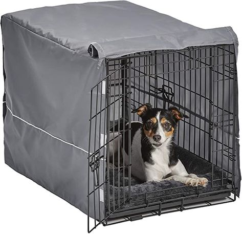 Portable Dog Crate, Medium Dog Breeds, Grey Dog Bed, Ras Anjing, Dog Kennel Cover, Gray Dog, Dog Crate Cover, Dog Breeds Medium, Pet Kennels