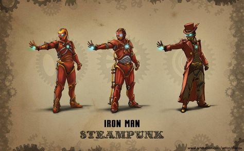 Steampunk iron Man Steampunk Iron Man, Iron Man Art, Avengers Comics, Man Art, Marvel Iron Man, The Happy, Marvel Dc, Iron Man, Deadpool