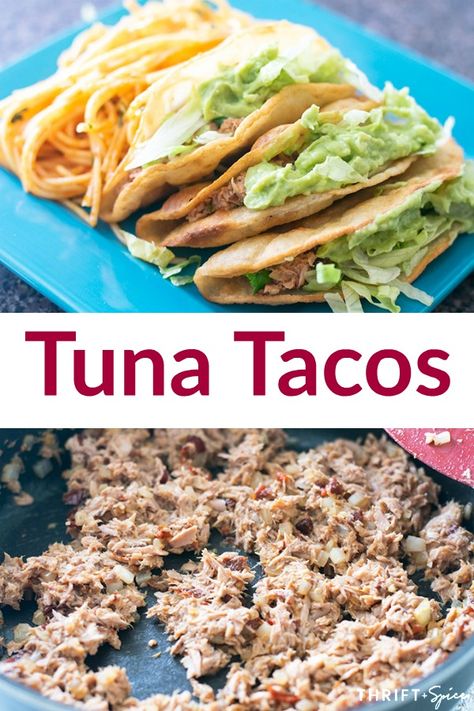 Tuna Fish Tacos Recipes, Tuna Salad Tacos, Mexican Tuna Recipes, Tuna Mexican Style, Tuna Tacos Recipe Canned, Canned Tuna Tacos, Tuna Taquitos, Tuna Enchiladas, Tuna Fish Tacos